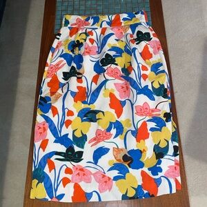 J. Crew Colorful 💐Bold Floral Skirt